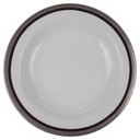Suppenteller 21,3 cm Eschenbach Braun Platinrand gebraucht - gut