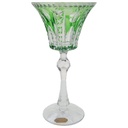 Römerglas Überfangglas Liberty Blue Knittel Grün Resedagrün