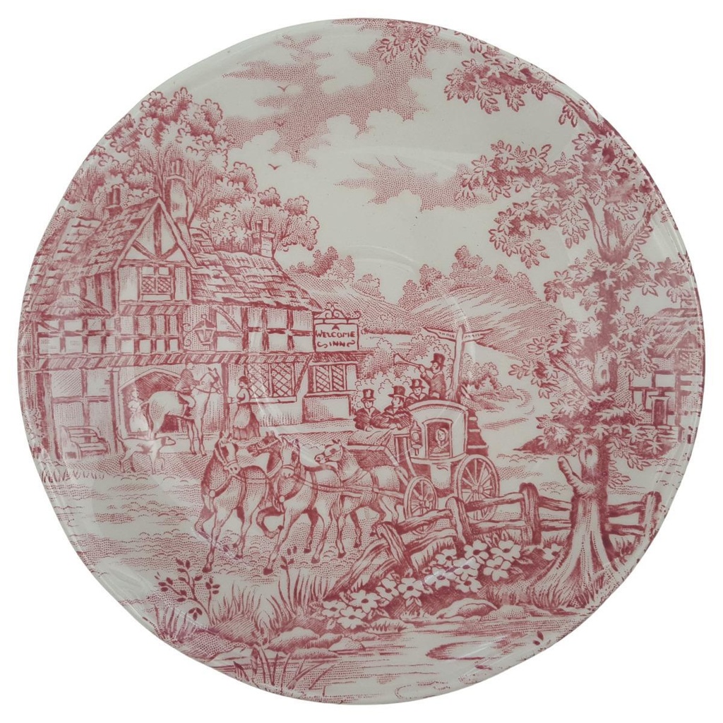 [1780600] Untertasse für Tee 14 cm Alfred Meakin Coaching Days Rot