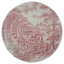 Untertasse für Tee 14 cm Alfred Meakin Coaching Days Rot
