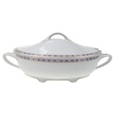 Suppenterrine Suppenschüssel Goldrand 2,5 L Rosenthal Botticelli Bunte Blumenranke Bavaria Selb gebraucht - gut