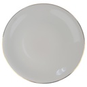 Kuchenteller Goldrand 19,3 cm Bavaria Elfenbein 2 mm Beige gebraucht - gut