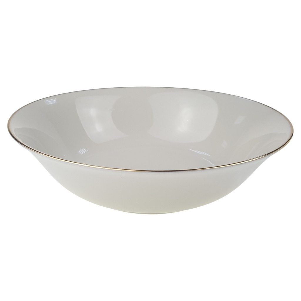 [1780693] Schüssel Goldrand 23 cm Bavaria Elfenbein 2 mm Beige gebraucht - gut