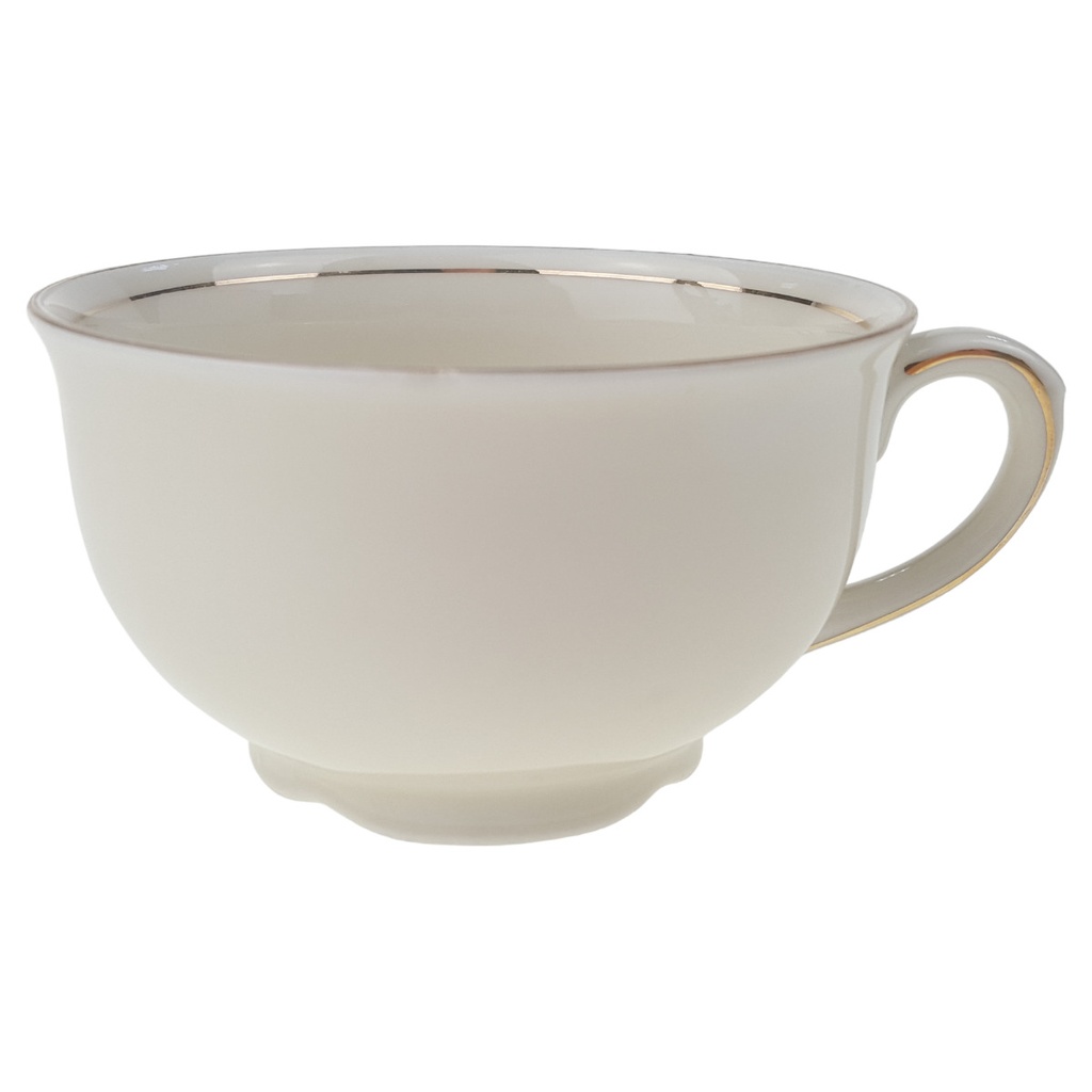 [1780698T] Teetasse Schaller Goldrand elfenbein Beige gebraucht - sehr gut