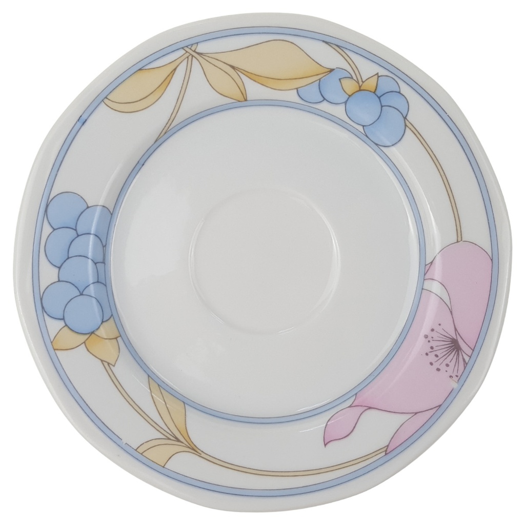 [1780739U] Untertasse für Kaffee 15,5 cm Atelier Porzellan Bunte Blumen gebraucht - gut