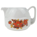Milchkännchen Schirnding Blumen Braun Orange gebraucht - sehr gut