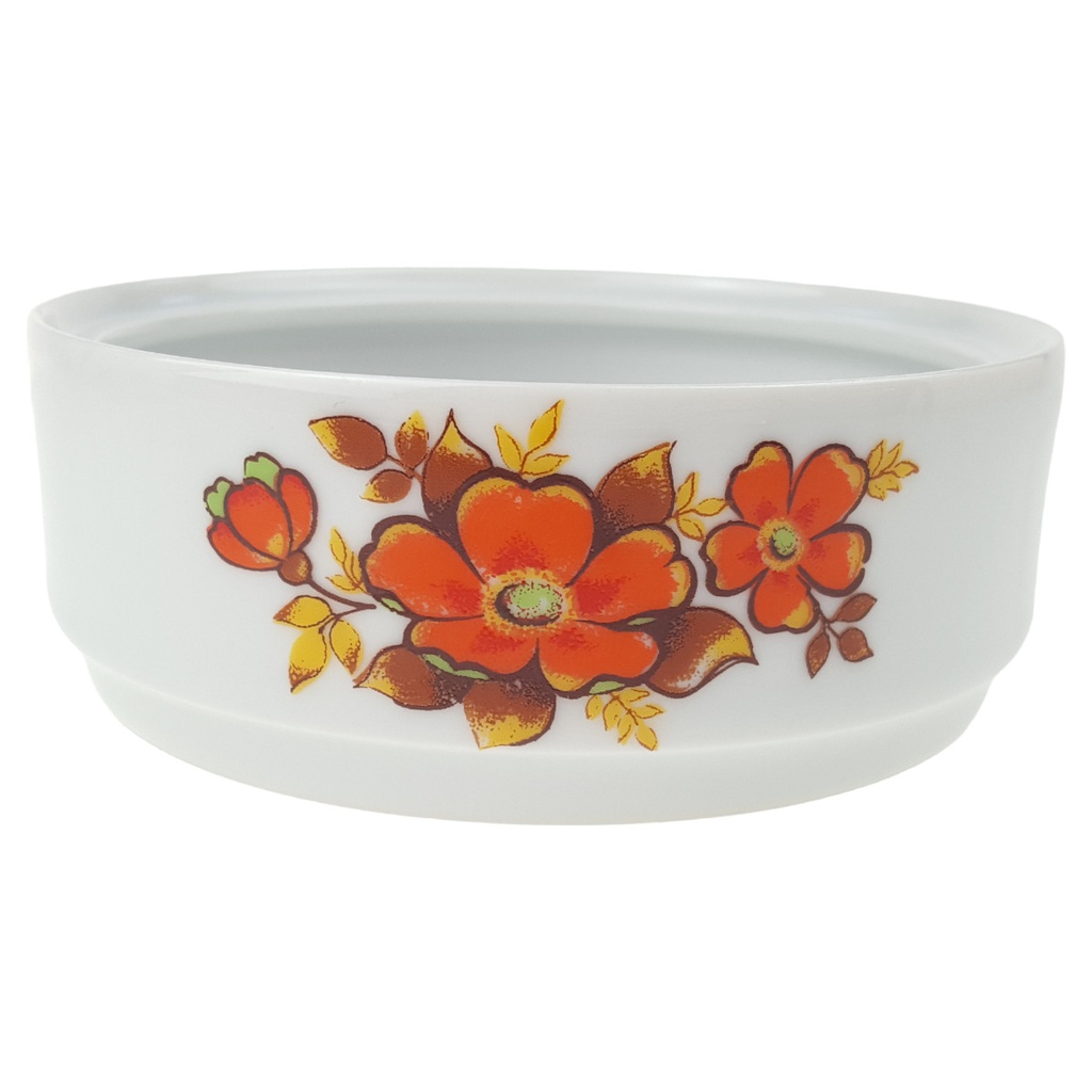 [1780749] Zuckerdose ohne Deckel Schirnding Blumen Braun Orange gebraucht - sehr gut