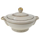 Ragoutterrine 1,8 L Edelstein Frauenlob Elfenbein Goldrand 6965 gebraucht - sehr gut