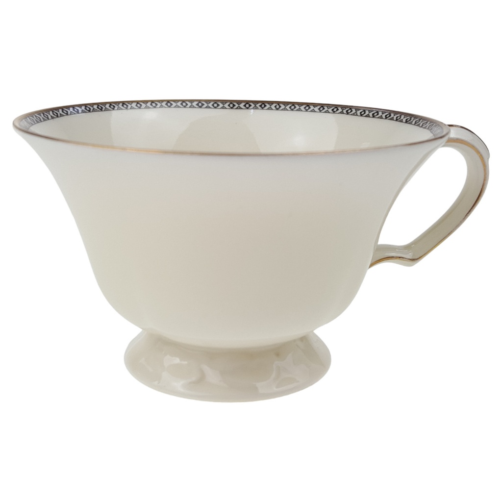 [1780754T] Teetasse Edelstein Frauenlob Elfenbein Goldrand 6965 gebraucht - sehr gut