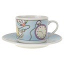 Mokkatasse mit Untertasse 2tlg Liberty Blue Hellblau