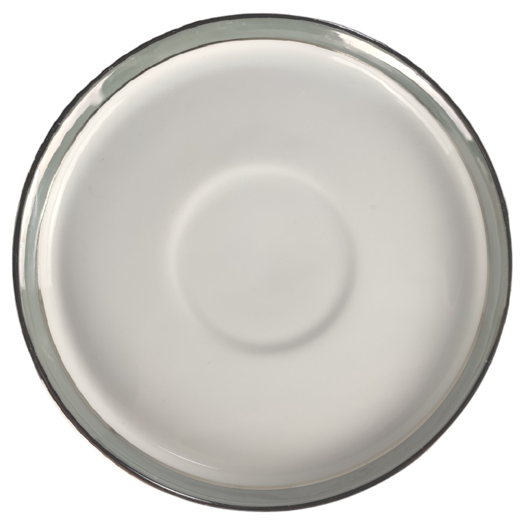 [1785056] Untertasse für Kaffee 13,6 cm Thomas Porzellan Arcta Platin Grau gebraucht - gut