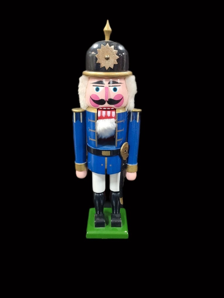 [1785191] Nussknacker Soldat Pickelhaube Holz ca. 34 cm