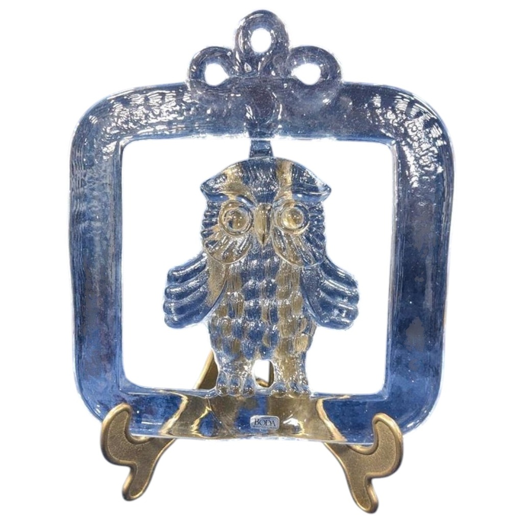 [1785210] Kosta Boda Eule Glas Fensterschmuck Fensterbild Sweden