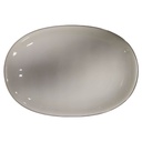 Servierplatte Speiseplatte Fleischplatte 38,2x26,3 cm Zeh Scherzer Elfenbein mit Goldrand gebraucht - gut