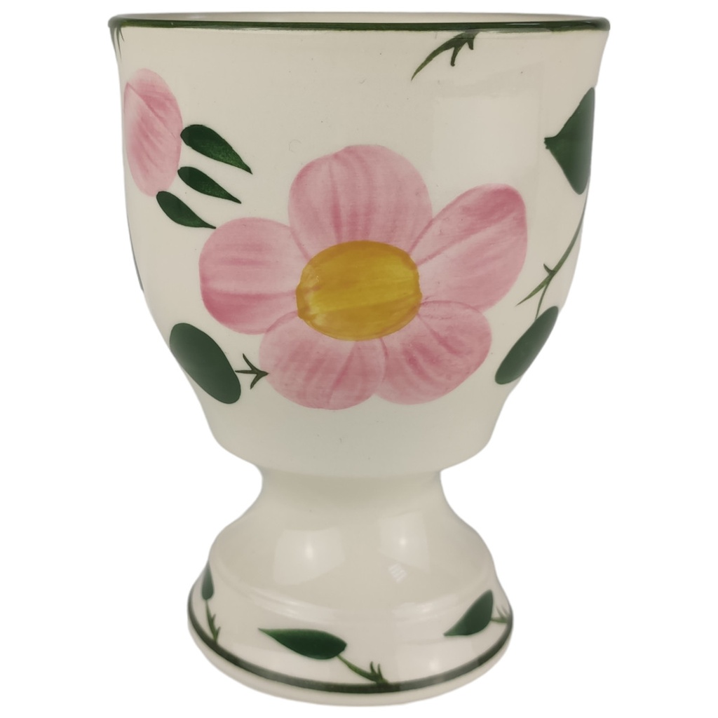 [1805934] Kakaobecher Saftbecher auf Fuß D 9 cm H 12 Villeroy & Boch Wildrose gebraucht-sehr gut