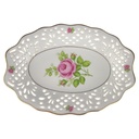 Durchbruchschale H 4,5 cm 27x19 Schumann/Arzberg Blumendekor Porzellan gebraucht-sehr gut