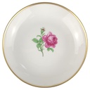 Gebäckschale D 18,7 cm H 3,4 Alt Fürstenberg Rote Rose 02171 Porzellan gebraucht-sehr gut