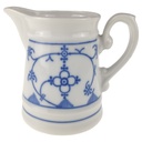 Milchkännchen H 9 cm 10,2x7 0,2 L Winterling Schwarzenbach Indisch Blau Porzellan gebraucht-sehr gut