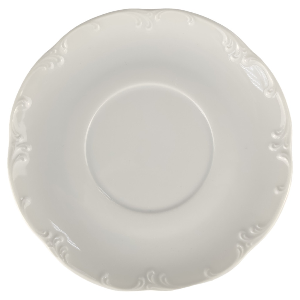 [1805967] Untertasse für Kaffee Rosenthal Monbijou Weiß gebraucht - sehr gut
