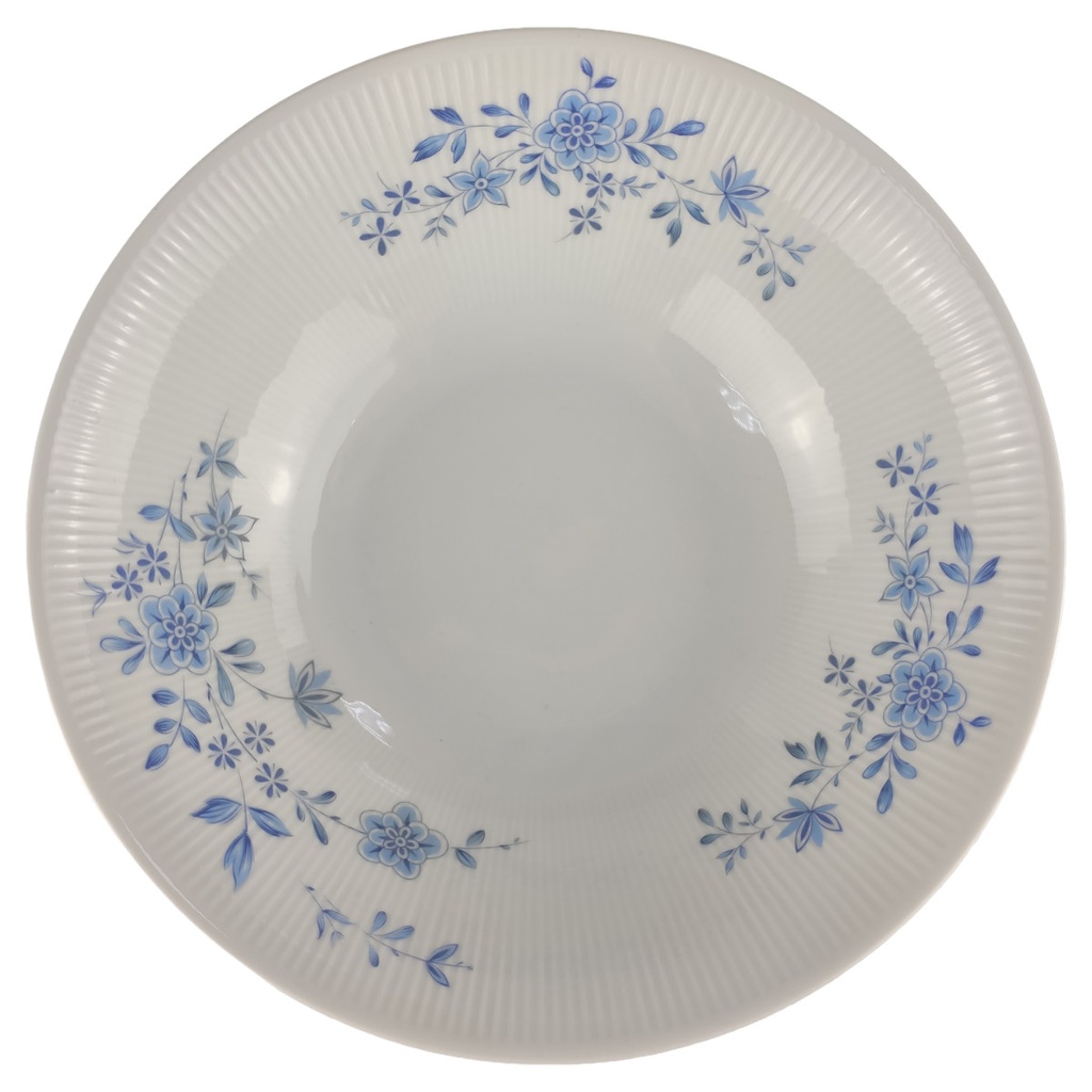 [1805982] Schüssel D 25,5 cm H 7,2 Winterling Marktleuthen Blumendekor Blau Porzellan gebraucht-gut