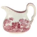 Milchkännchen klein H 7,6 L 10   B 6 Spode Copeland Pink Tower Rot Keramik gebraucht-sehr gut