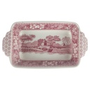 Schale L 17,5 B 10 Spode Copeland Pink Tower Rot Keramik gebraucht-akzeptabel