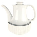 Kaffeekanne 1,5 L H 18,5 L 21 B 14,7 Thomas Arcta Platin-Grau Porzellan gebraucht-sehr gut