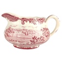 Milchkännchen H 7 L 12,3 B 8,3 Palissy Avon Scenes Rot Keramik gebraucht-gut