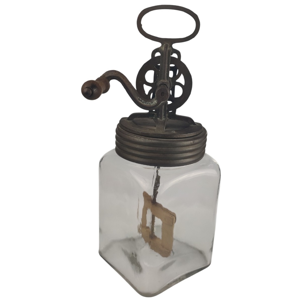[1806231] Butterschleuder 3 L Glas Metall Holz gebraucht - gut