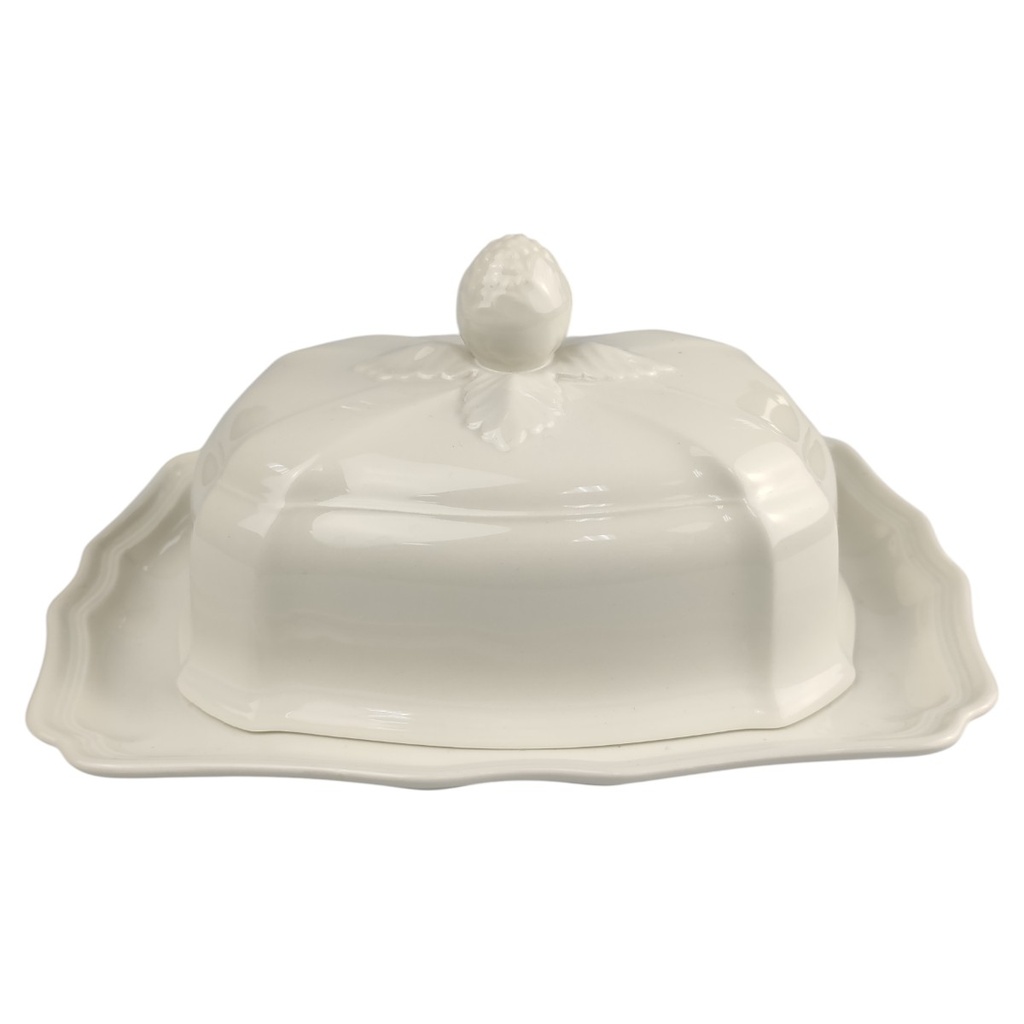[1806263] Butterdose Butterglocke 250 g Villeroy & Boch Manoir Weiß gebraucht - neuwertig