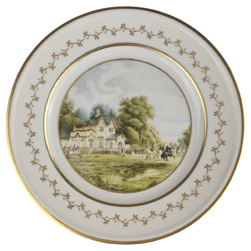 [1806297] Wandteller 24,5 cm AK Kaiser Englische Parklandschaften Country Scenes 2. Motiv gebraucht - neuwertig