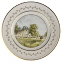 Wandteller 24,5 cm AK Kaiser Englische Parklandschaften Country Scenes 2. Motiv gebraucht - neuwertig