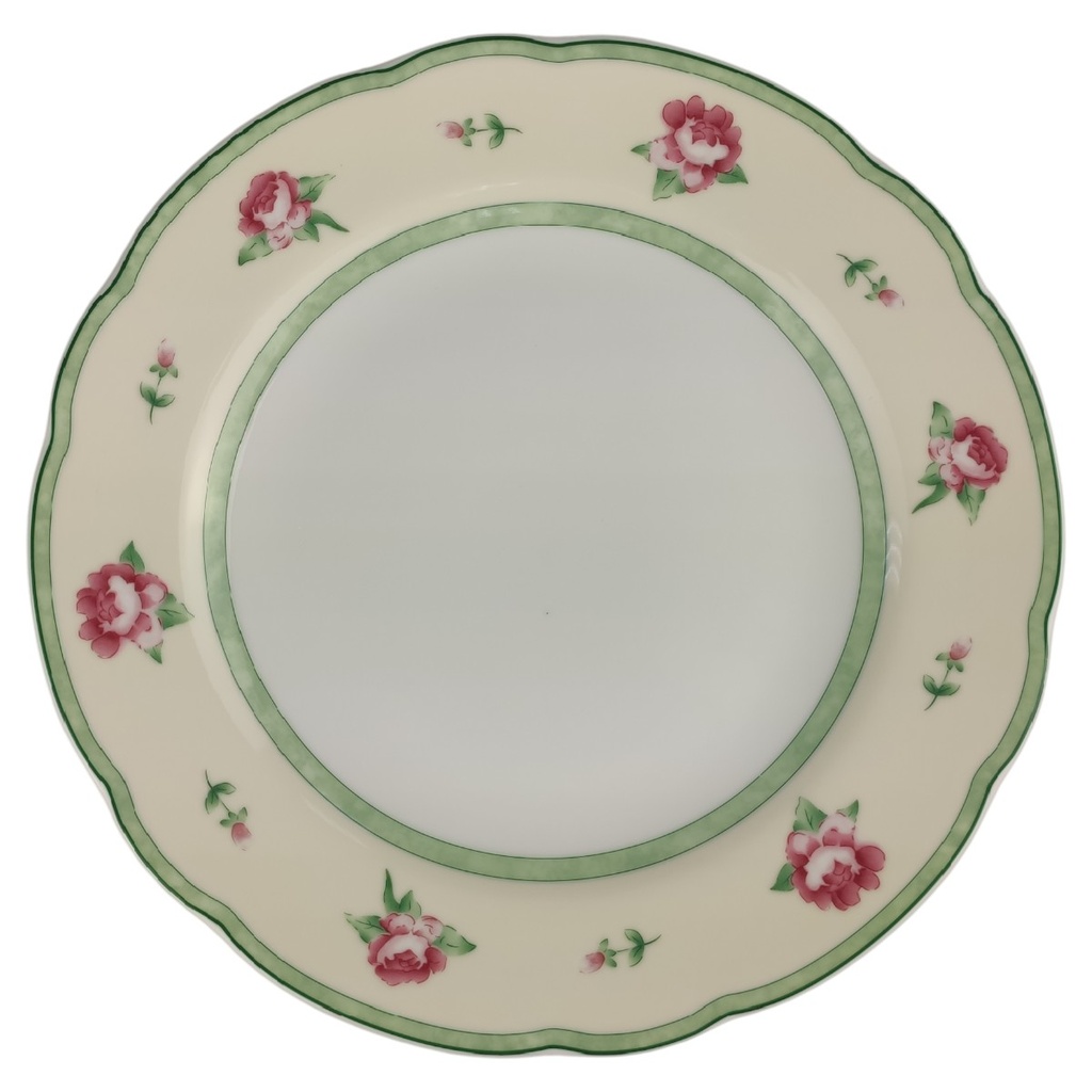 [1806301] Kuchenteller Dessertteller 21 cm TCM Tchibo Rote Blüte gebraucht - sehr gut