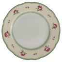 Kuchenteller Dessertteller 21 cm TCM Tchibo Rote Blüte gebraucht - sehr gut