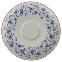 Untertasse für Tee 14,8 cm Arzberg Form 1382 Blaublüten gebraucht - gut