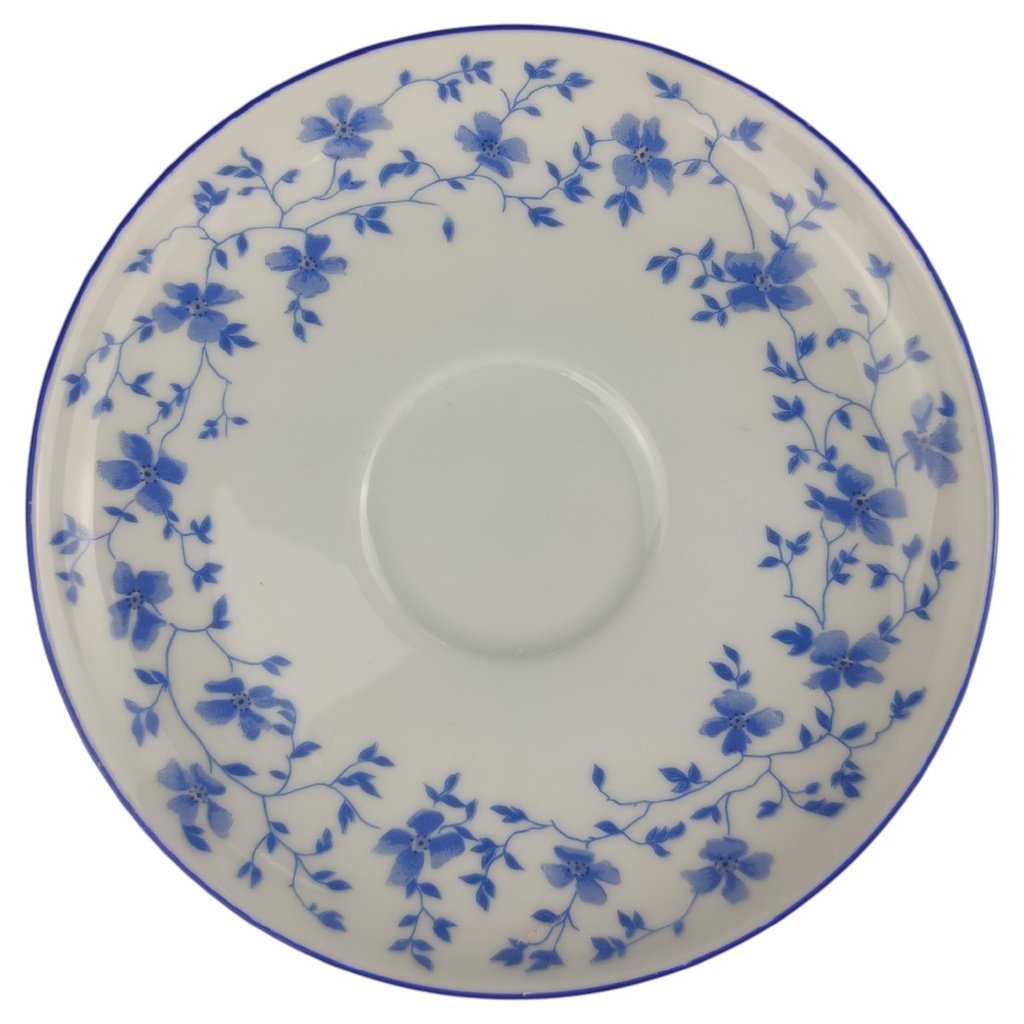 [1806327] Untertasse für Kaffee 13,8 cm Arzberg Form 1382 Blaublüten gebraucht - sehr gut