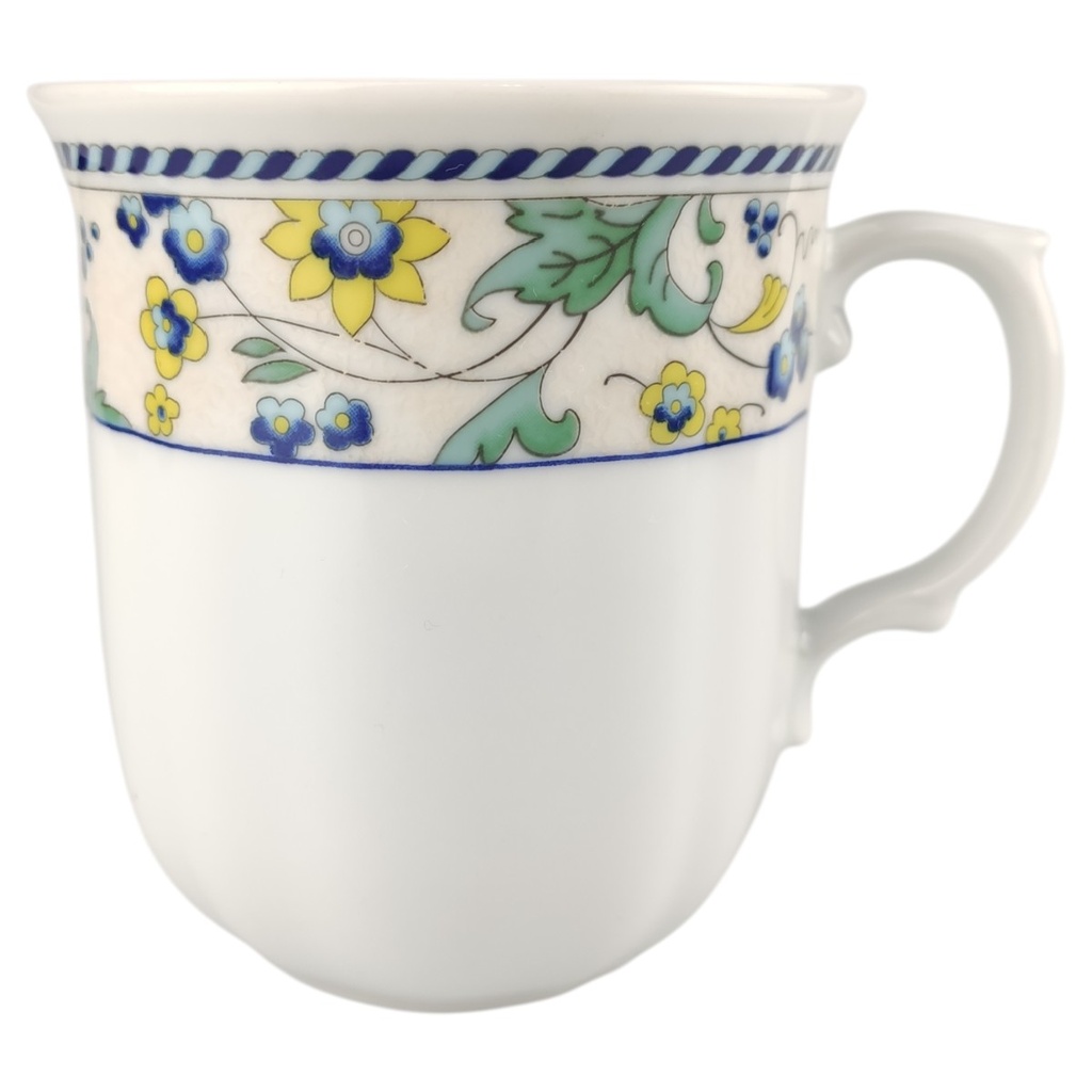 Kaffeebecher TCM Tchibo Blaue Blütenranke gebraucht - sehr gut