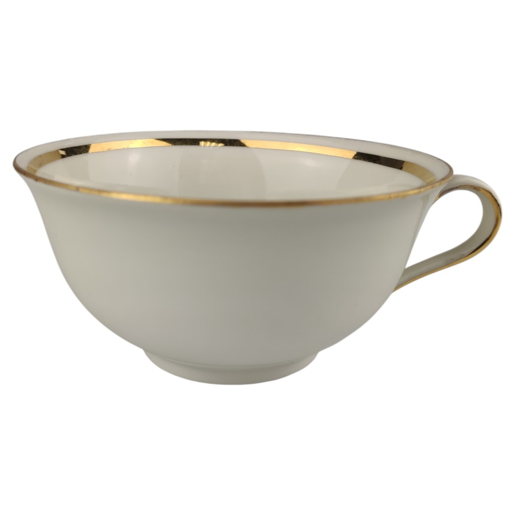 [1806364] Teetasse Bavaria Goldrand Cremeweiß 3mm gebraucht - gut