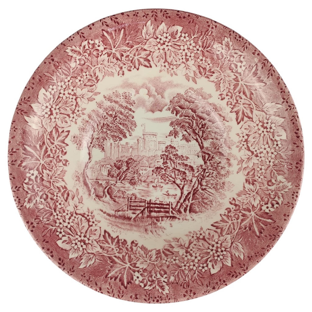 [1806366] Schüssel 21,8 cm English Ironstone Tableware (EIT) Windsor Castle Rot gebraucht - sehr gut