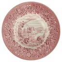 Suppenteller 22 cm English Ironstone Tableware (EIT) Windsor Castle Rot gebraucht - sehr gut
