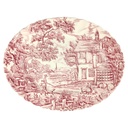 Speiseplatte 29,2x22,8 cm Myott The Hunter Rot gebraucht - gut