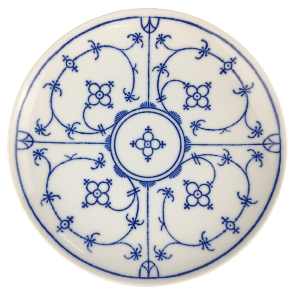 [1806402] Kuchenteller 19,5 cm Winterling Indisch Blau Strohblume gebraucht - akzeptabel