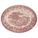 Speiseplatte 29x23 cm English Ironstone Tableware (EIT) Baumstäme auf Wagen gebraucht - sehr gut
