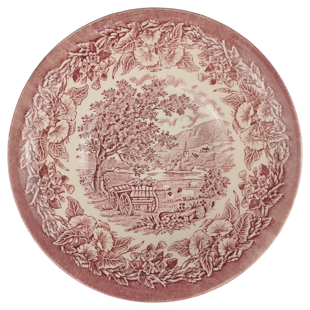 Schüssel 21,8 cm English Ironstone Tableware (EIT) Baumstäme auf Wagen gebraucht - sehr gut