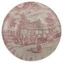 Dessertschale 15 cm Churchill England Swan Inn Pink gebraucht - sehr gut