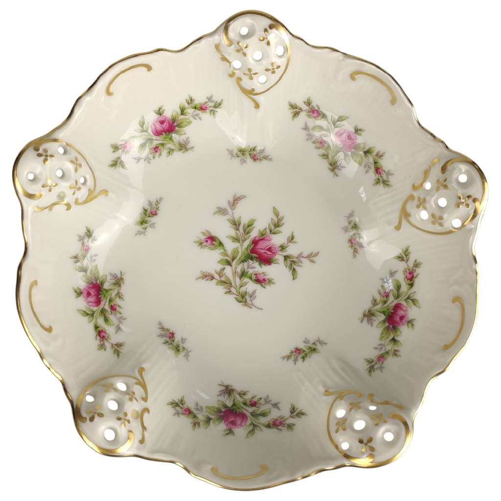 [1816848] Konfektschale Golddekor 17 cm Rosenthal Moliere Moosrose 2984 Elfenbein Beige gebraucht - sehr gut