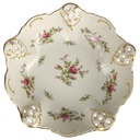 Konfektschale Golddekor 17 cm Rosenthal Moliere Moosrose 2984 Elfenbein Beige gebraucht - sehr gut