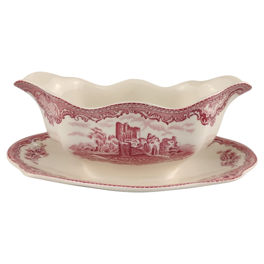 Sauciere 1tlg Johnson Bros Old Britain Castles Rot gebraucht - sehr gut