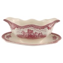 Sauciere 1tlg Johnson Bros Old Britain Castles Rot gebraucht - sehr gut
