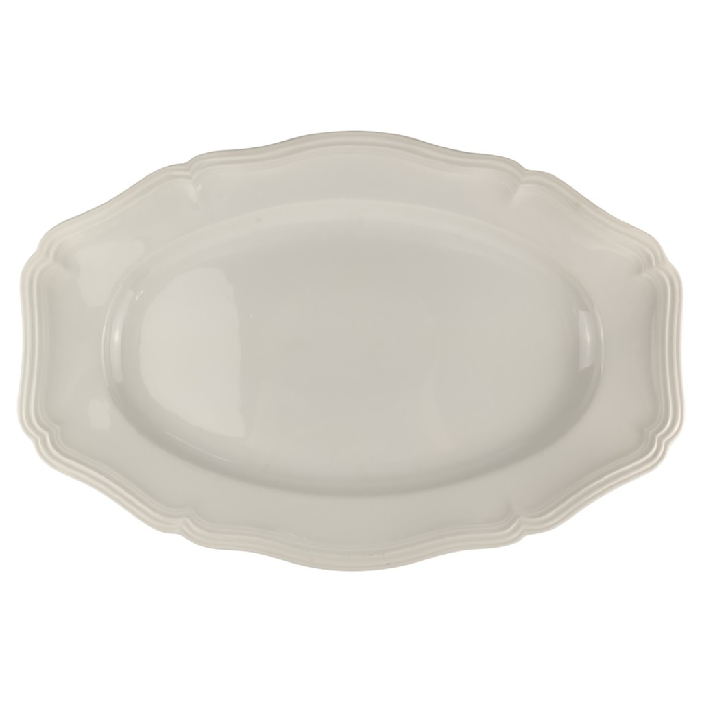 [1818136] Servierplatte groß 46,3x30,5 cm Rosenthal Chippendale Weiß gebraucht - akzeptabel